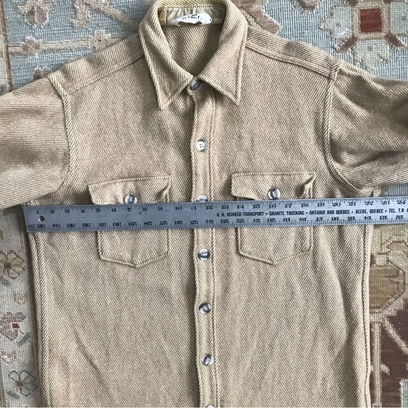 SOLD - Vintage Woolrich Heavy Wool Shirt Made in USA Button Down Sz L - Picture 16 of 16